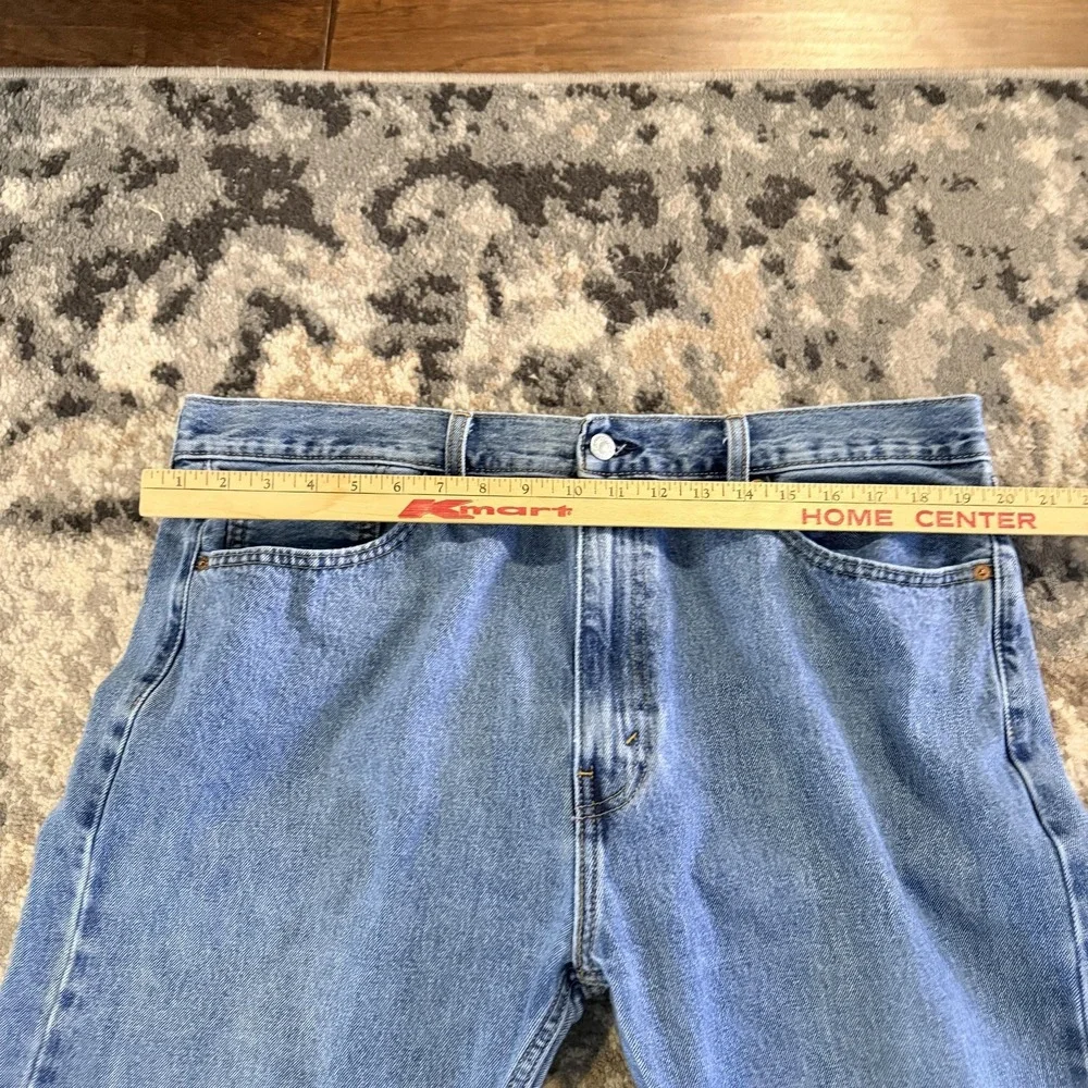 Levis 505 Jeans Mens 40x30 Blue Denim Straight Leg Regular Fit Medium Wash